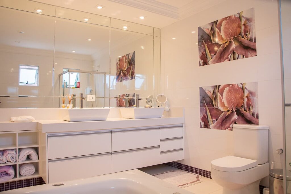 modern bathroom lighting ideas over mirror