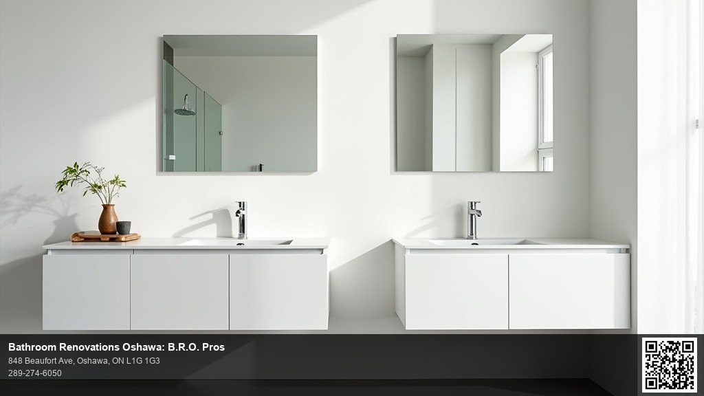 Floating Vanities vs Floor-Mounted Bathroom Renovation Oshawa Pros Cons Costs